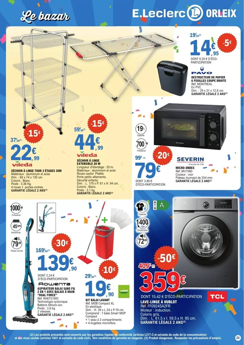 Catalogue E.Leclerc, page 23 sur 24
