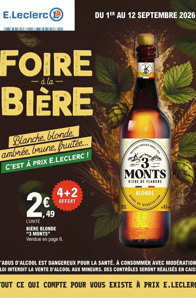 Couverture du catalogue E.Leclerc, valable 1–12 septembre 2026
