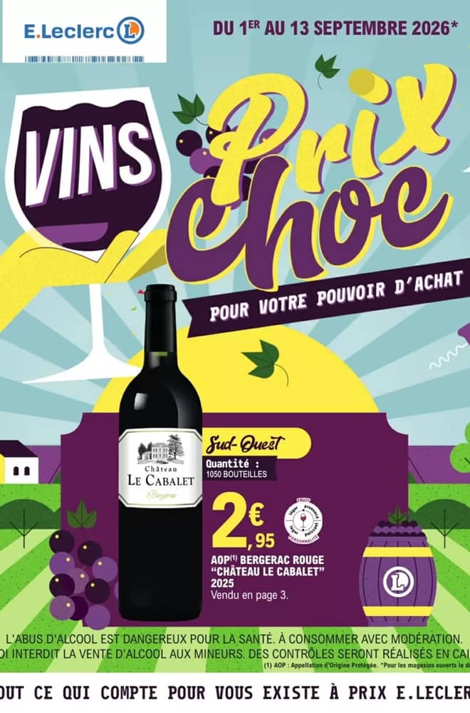 Couverture du catalogue E.Leclerc, valable 1–13 septembre 2026