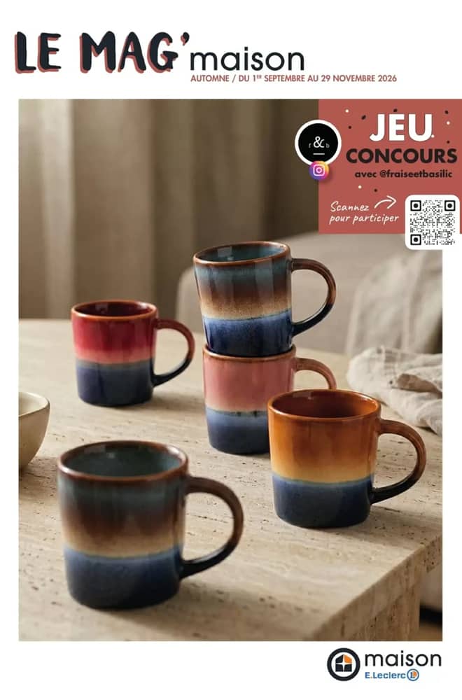 Couverture du catalogue E.Leclerc, valable 1 septembre 2026 – 29 novembre 2026