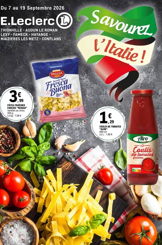 Couverture du catalogue E.Leclerc, valable 7–19 septembre 2026