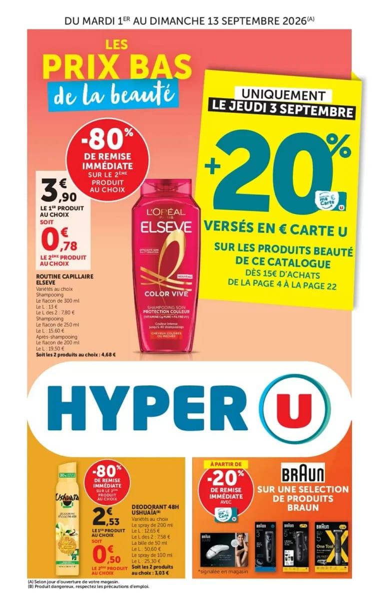 Catalogue Hyper U, page 1 sur 60