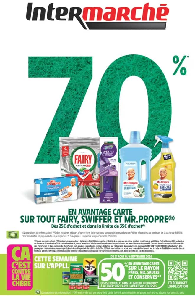 Couverture du catalogue Intermarché, valable 1–13 septembre 2026
