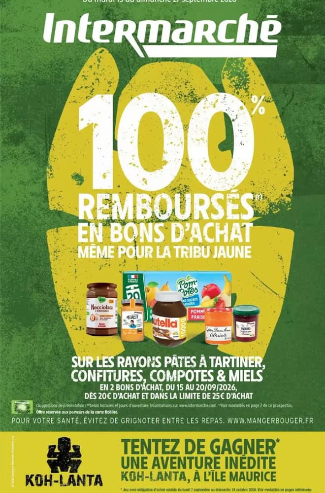 Couverture du catalogue Intermarché, valable 15–27 septembre 2026