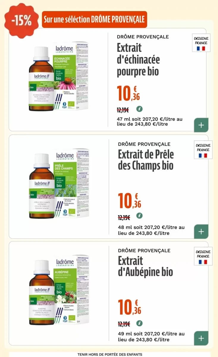 Catalogue La Vie Claire, page 44 sur 74
