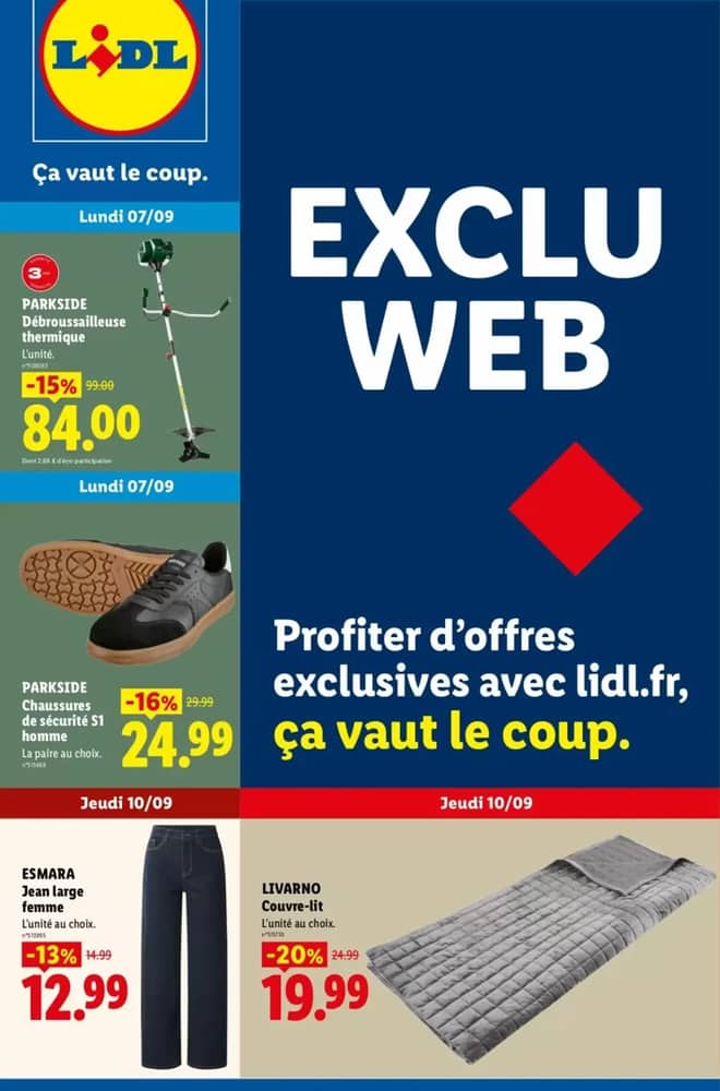 Couverture du catalogue Lidl, valable 7–10 septembre 2026