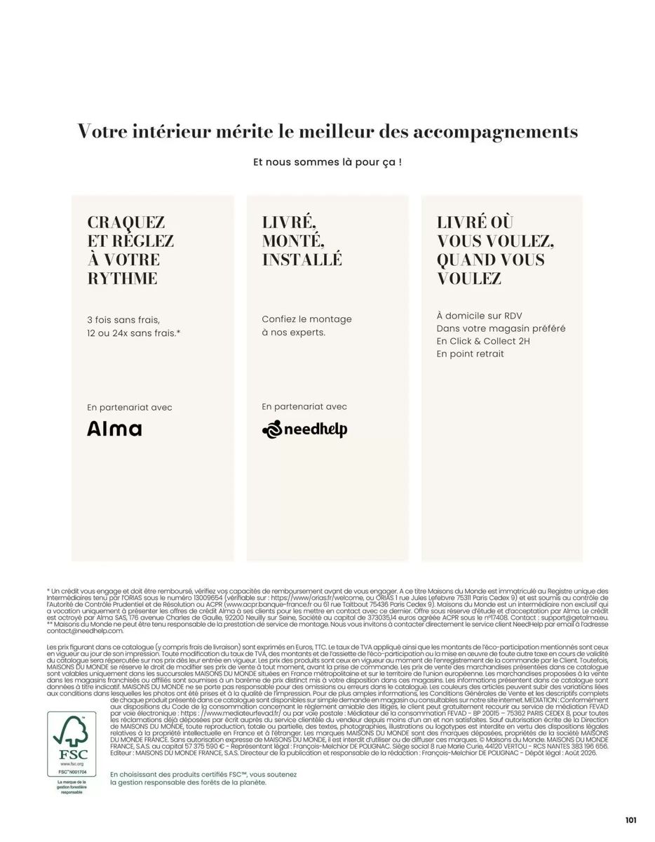 Catalogue Maisons du Monde, page 101 sur 102