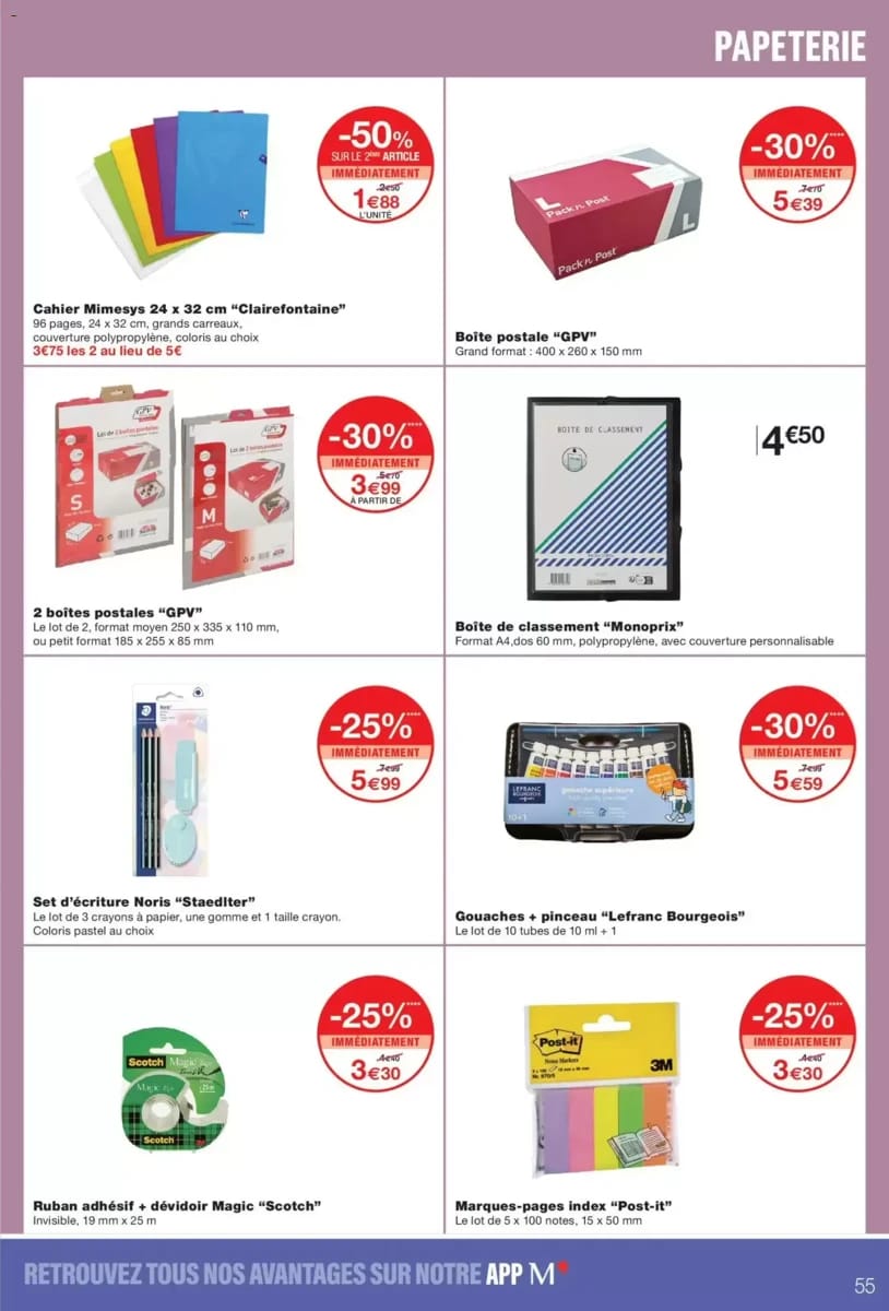 Catalogue Monoprix, page 55 sur 59