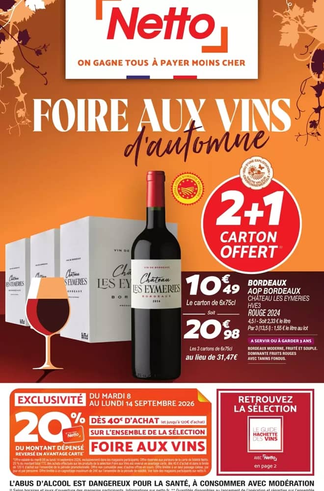Couverture du catalogue Netto, valable 8–14 septembre 2026