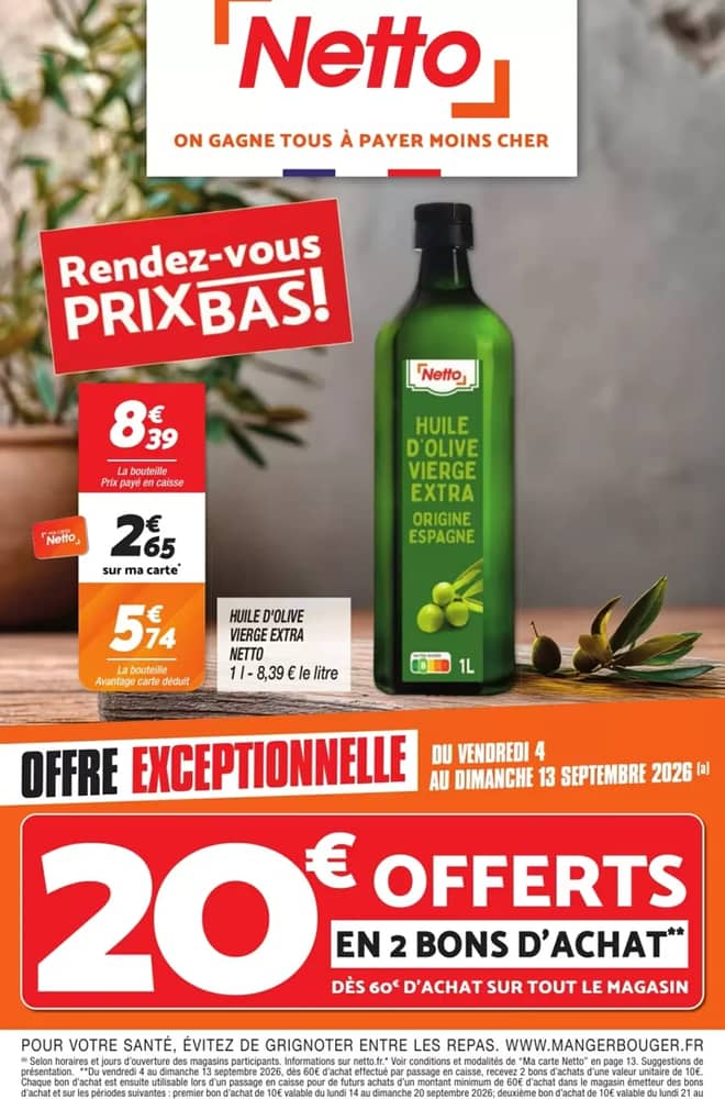 Couverture du catalogue Netto, valable 8–14 septembre 2026