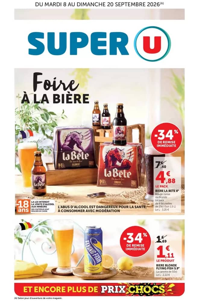 Couverture du catalogue Super U, valable 8–20 septembre 2026