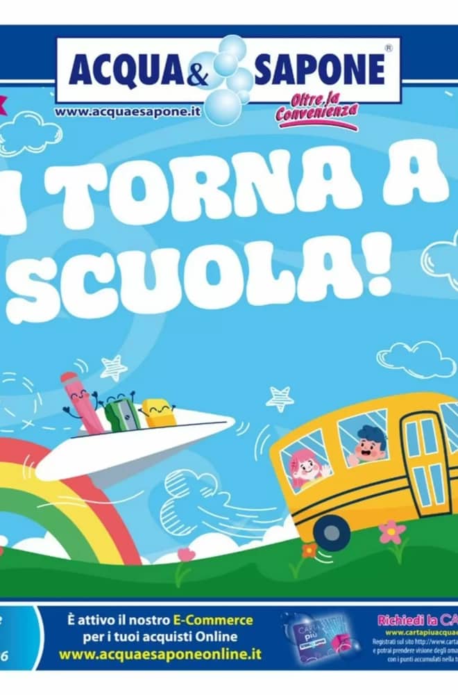 Copertina del volantino Acqua & Sapone, valido 7–20 settembre 2026