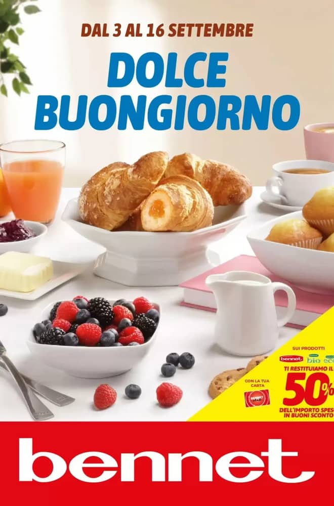 Copertina del volantino Bennet, valido 3–16 settembre 2026