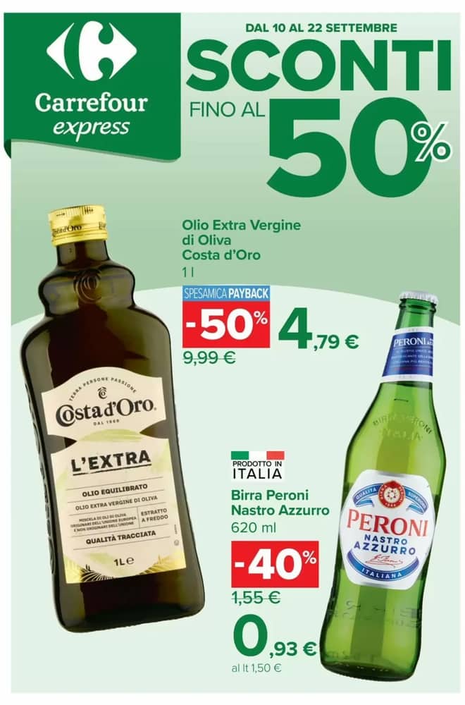 Copertina del volantino Carrefour Express, valido 10–22 settembre 2026