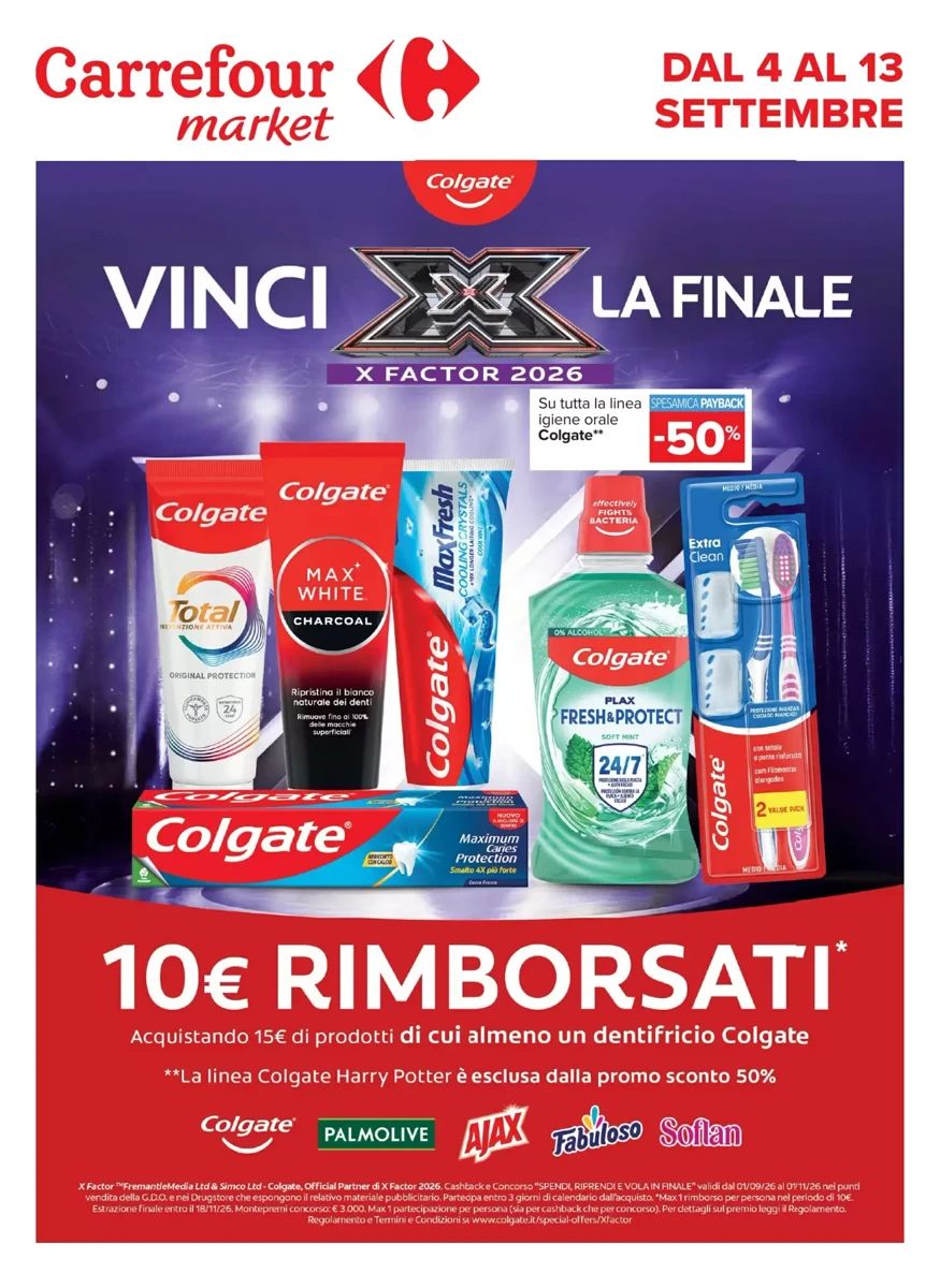 Volantino Carrefour Market, pagina 1 di 2