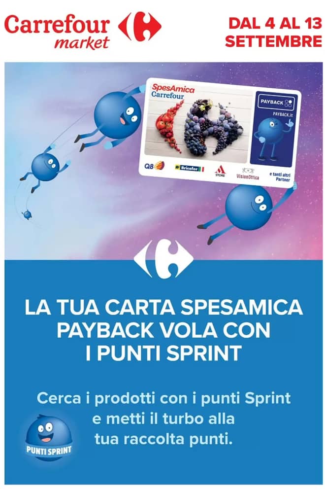 Copertina del volantino Carrefour Market, valido 4–13 settembre 2026