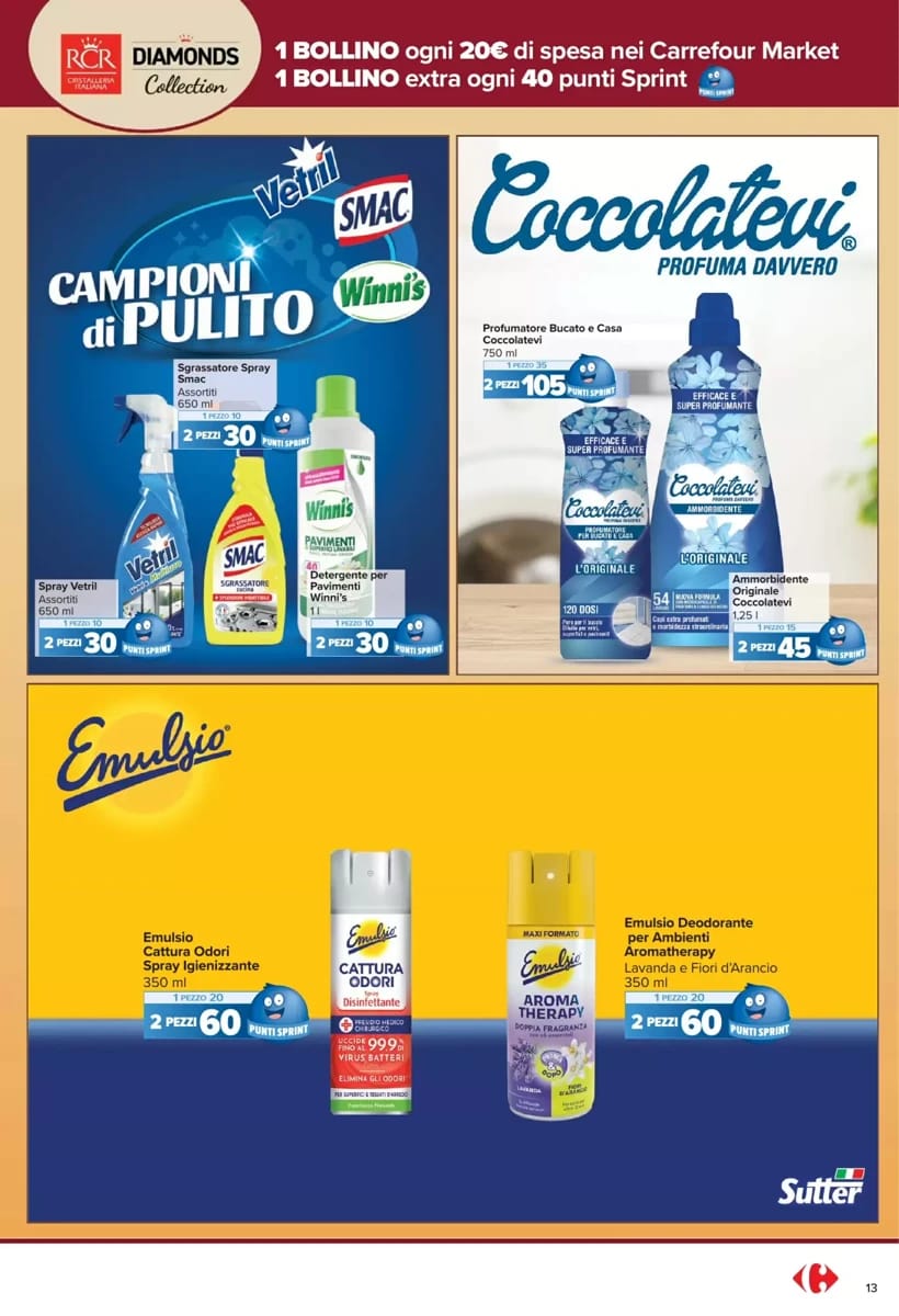 Volantino Carrefour Market, pagina 13 di 20