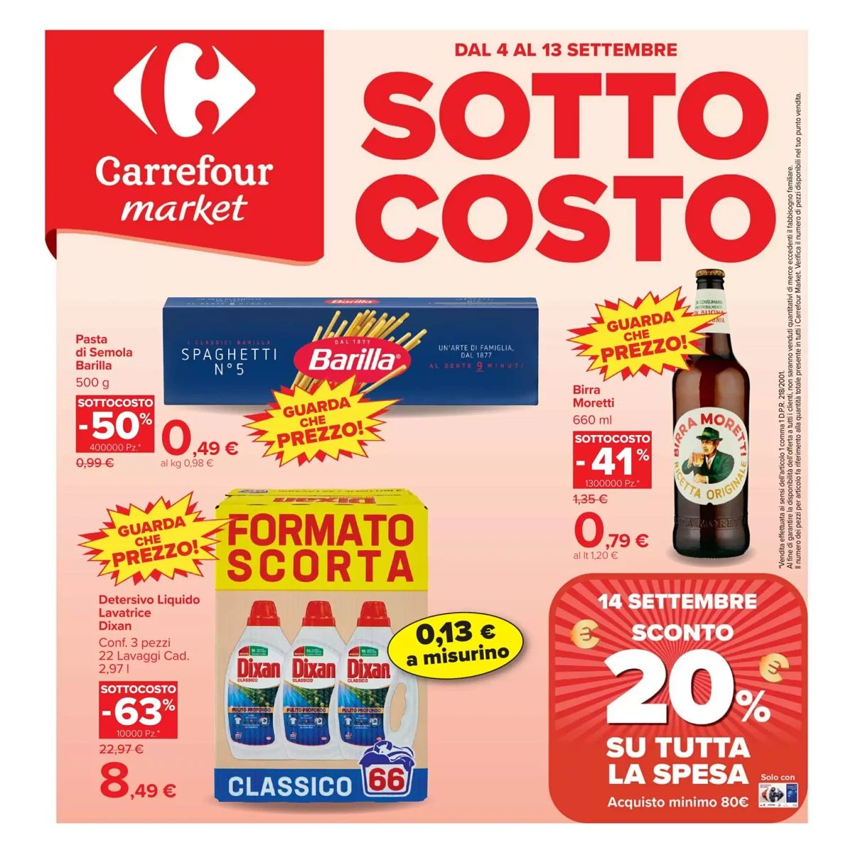 Volantino Carrefour Market, pagina 1 di 30
