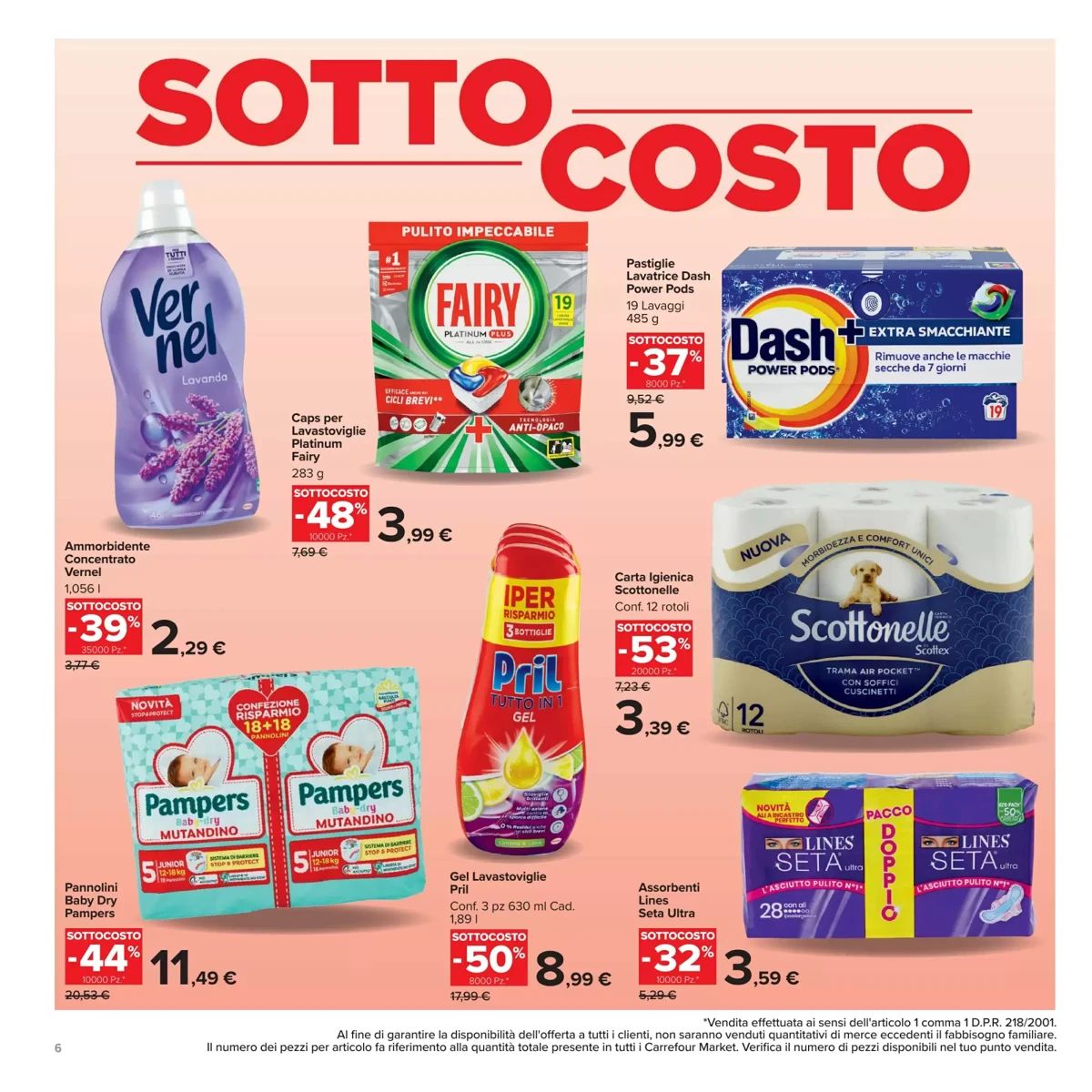 Volantino Carrefour Market, pagina 6 di 30