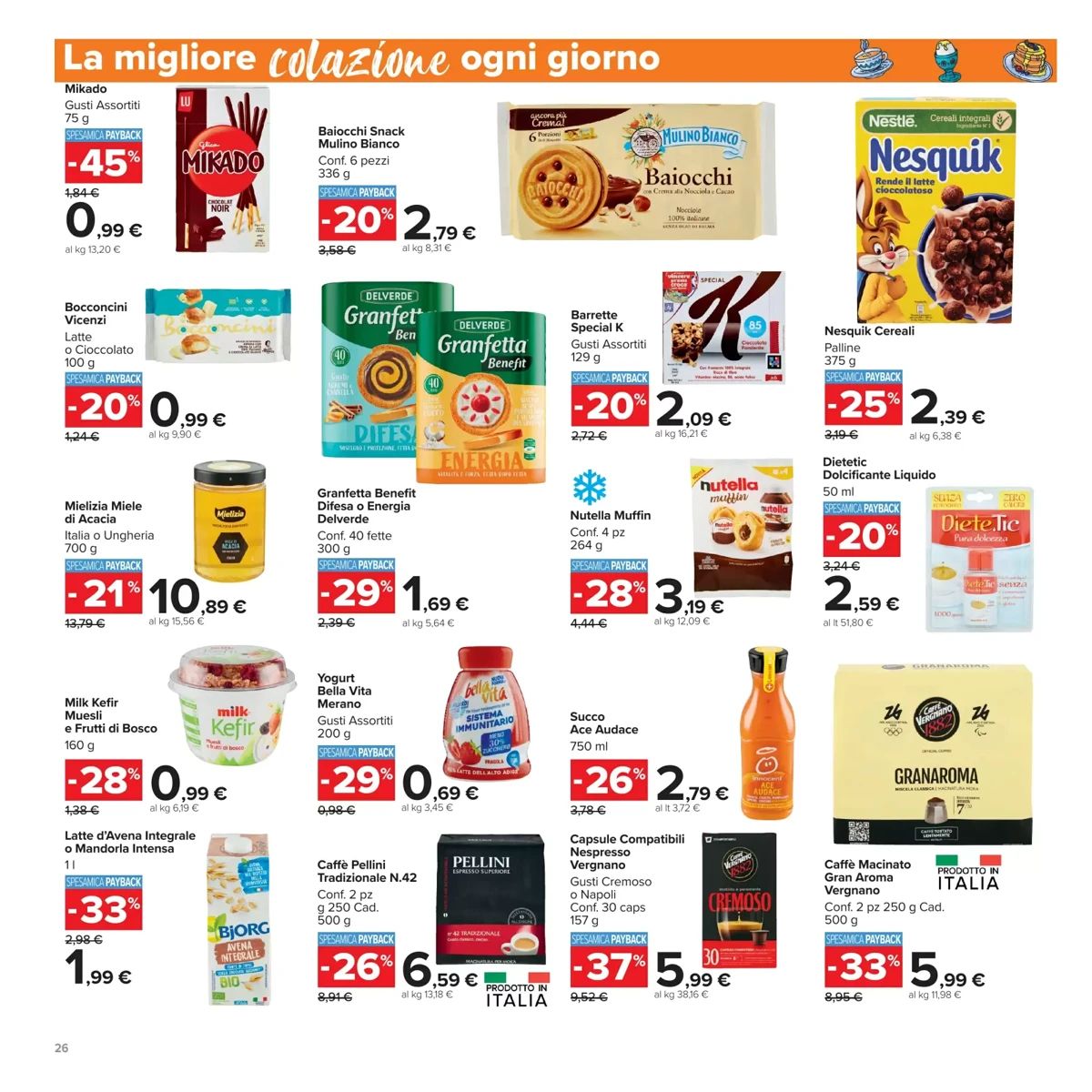 Volantino Carrefour Market, pagina 26 di 30