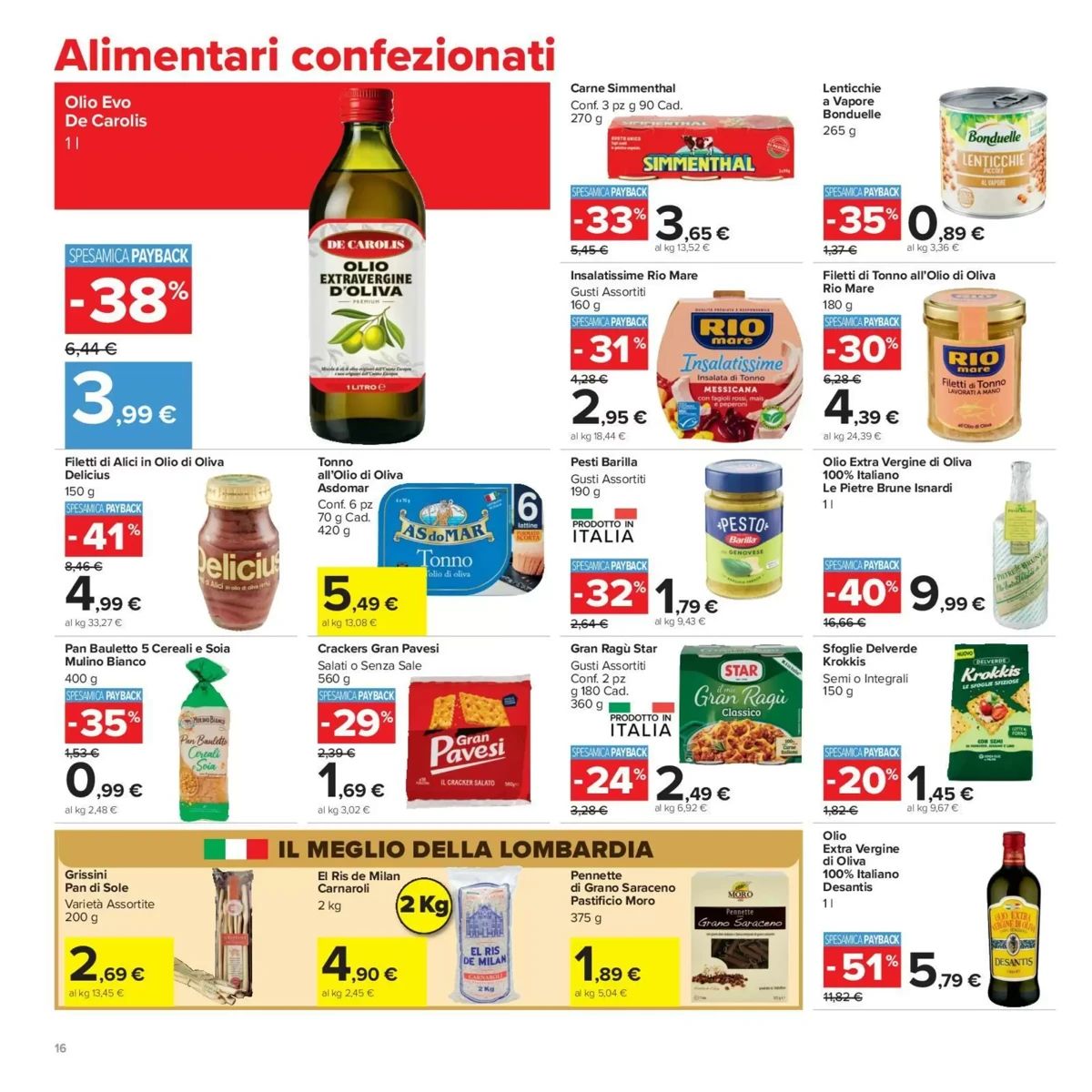 Volantino Carrefour Market, pagina 16 di 30
