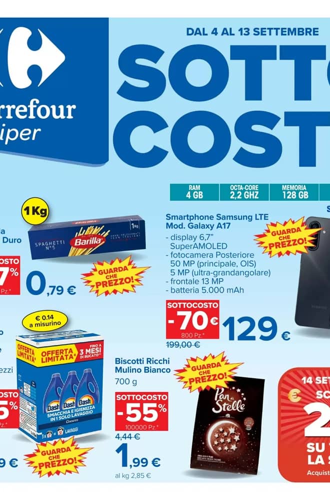 Copertina del volantino Carrefour, valido 4–13 settembre 2026