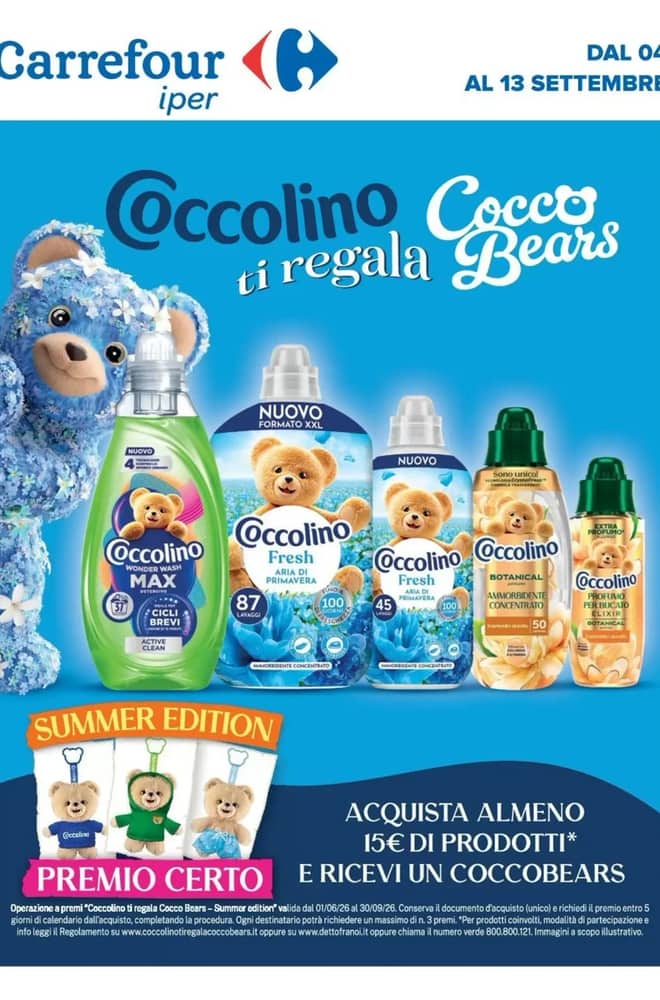 Copertina del volantino Carrefour, valido 4–13 settembre 2026