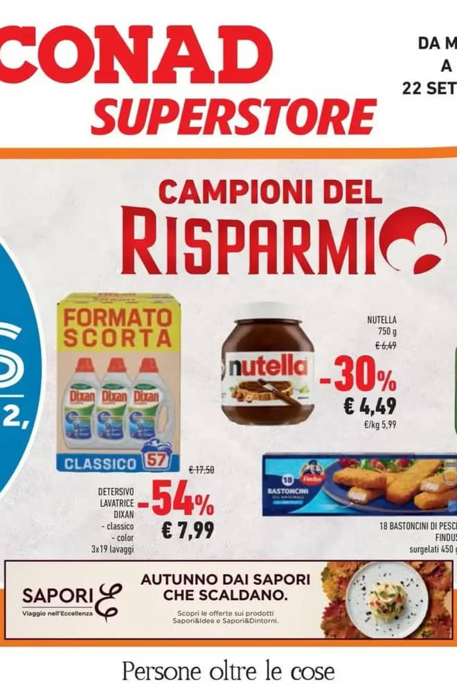 Copertina del volantino Conad, valido 8–22 settembre 2026