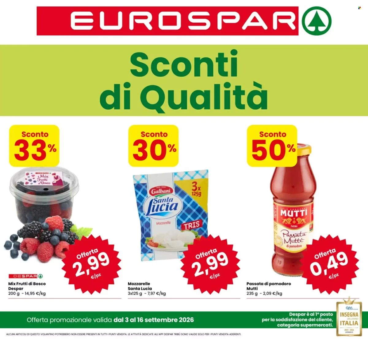 Volantino Eurospar, pagina 1 di 20