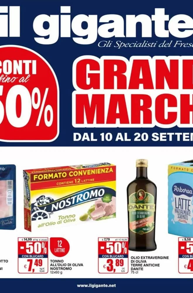 Copertina del volantino Il Gigante, valido 10–20 settembre 2026