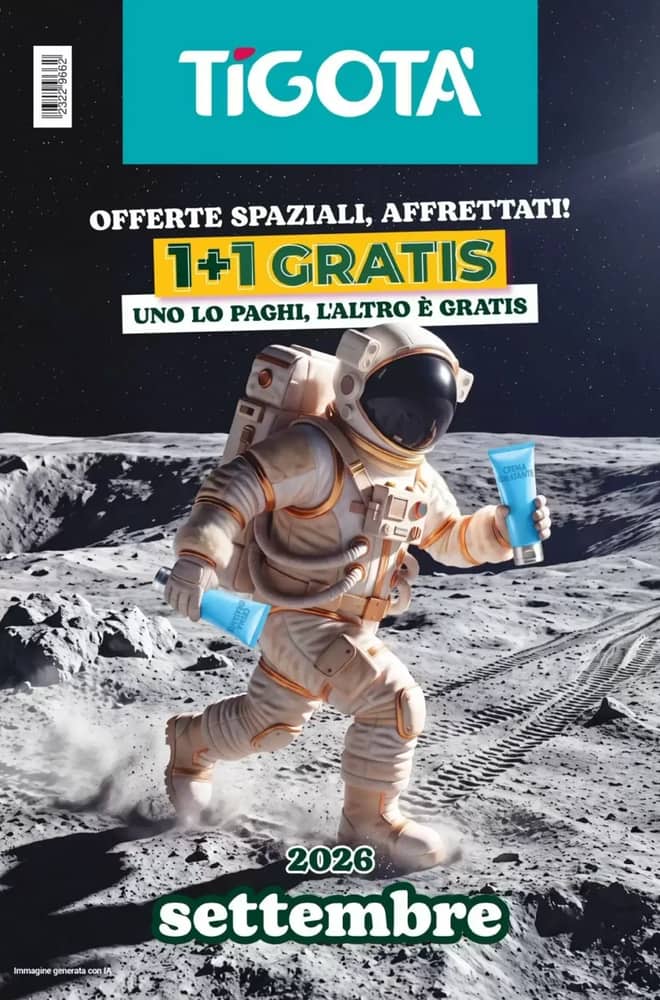 Copertina del volantino Tigotà, valido 1–30 settembre 2026