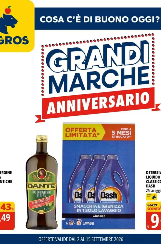 Copertina del volantino Tigros, valido 2–15 settembre 2026