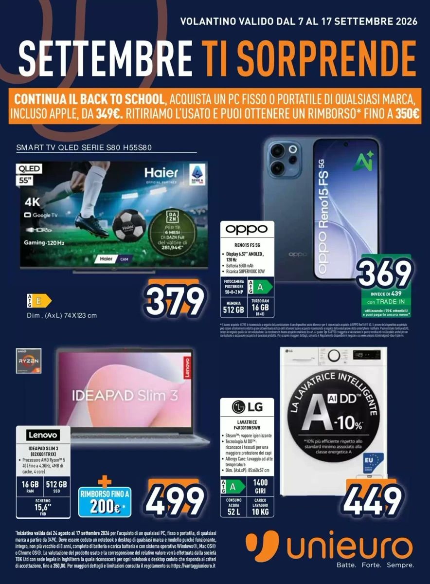 Volantino Unieuro, pagina 1 di 45