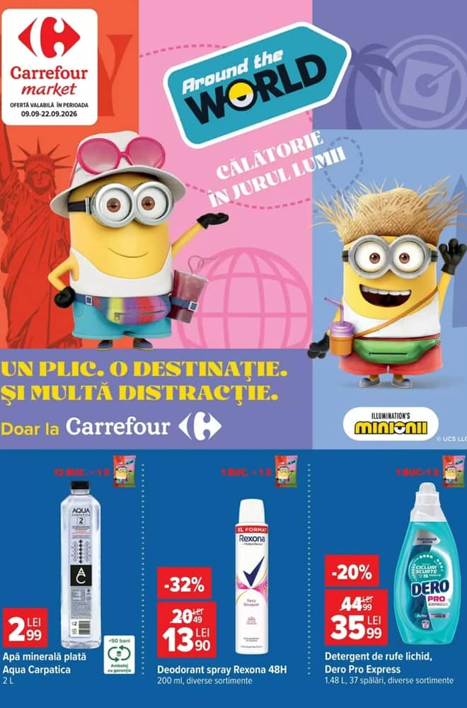 Coperta catalogului Carrefour Market, valabil 9–22 septembrie 2026