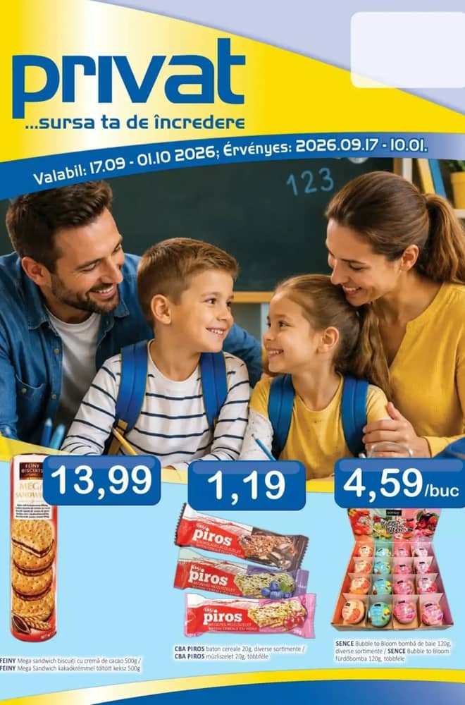 Coperta catalogului CBA, valabil 17 septembrie 2026 – 1 octombrie 2026