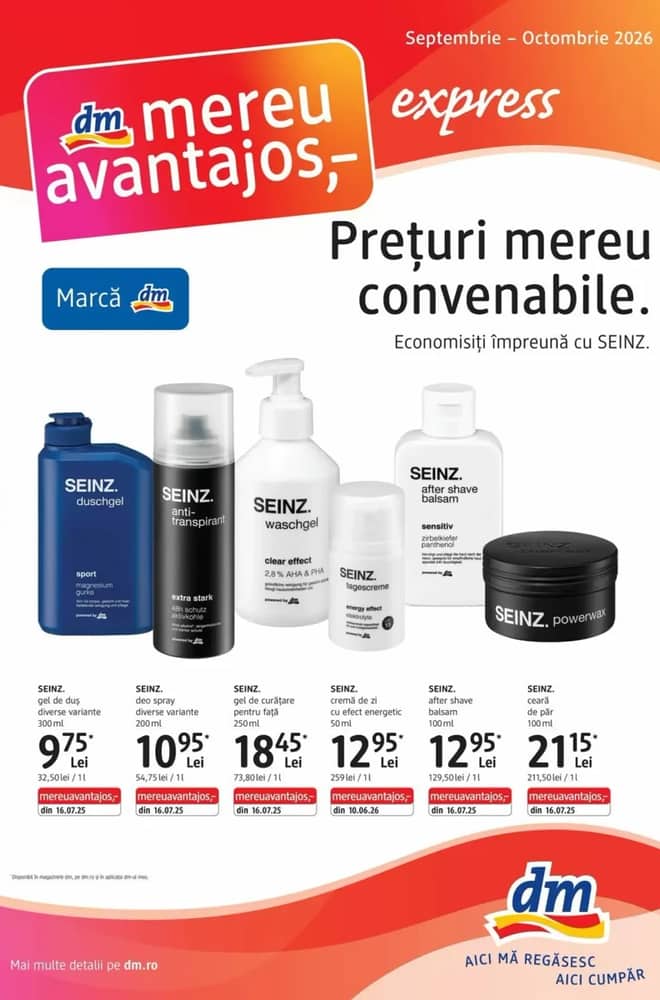 Coperta catalogului dm, valabil 10 septembrie 2026 – 13 octombrie 2026