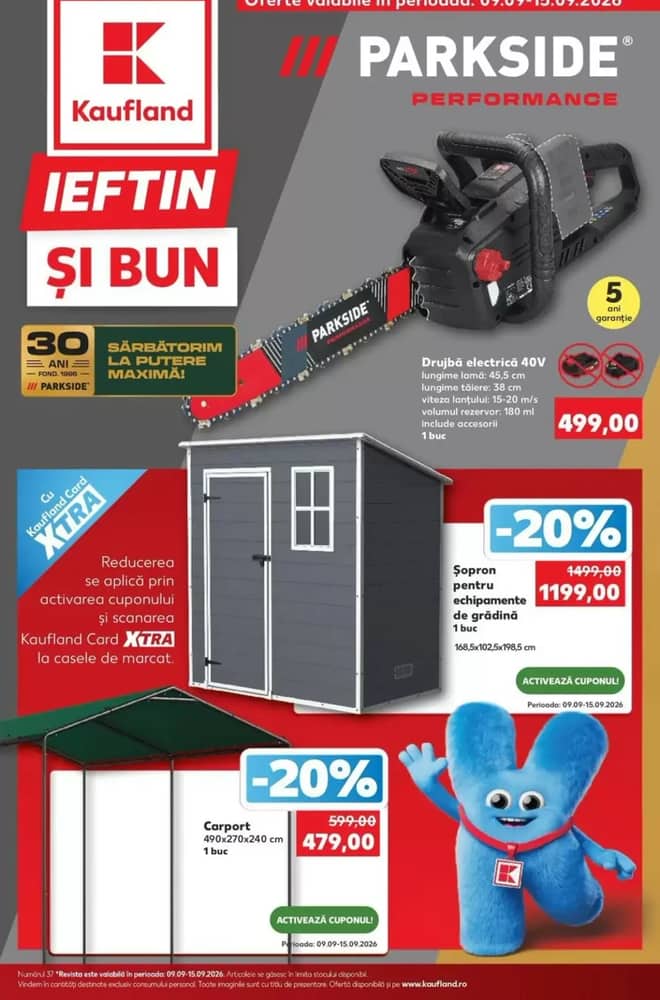 Coperta catalogului Kaufland, valabil 9–15 septembrie 2026