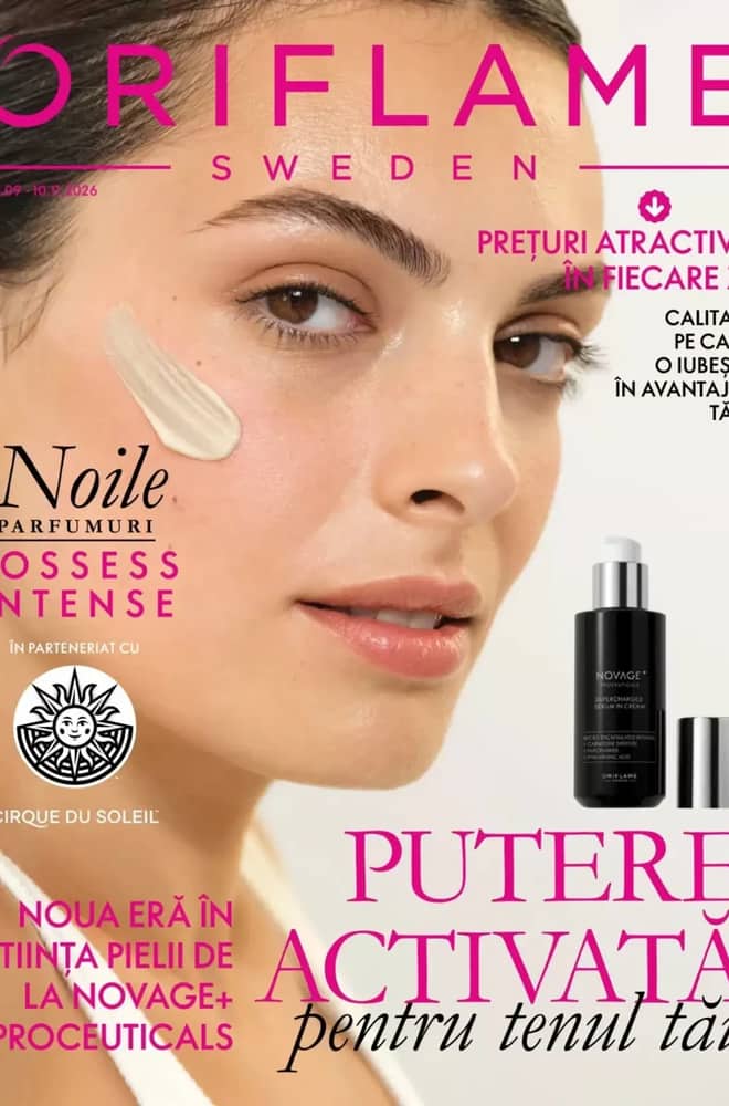 Coperta catalogului Oriflame, valabil 30 septembrie 2026 – 10 noiembrie 2026