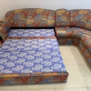 Rohová sedacia súprava s kreslom, rozkladacia 5