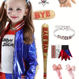 Harley Quinn - detský kostým, veľkosť 155,10 kusov 1
