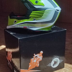 Motokrosová prilba M.LINE V325 XL - biela/sivá/žltá 3