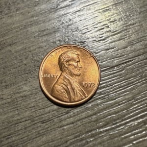 Lincolnov pamätný cent/penc z roku 1972 BEZ ZNAČKY 1