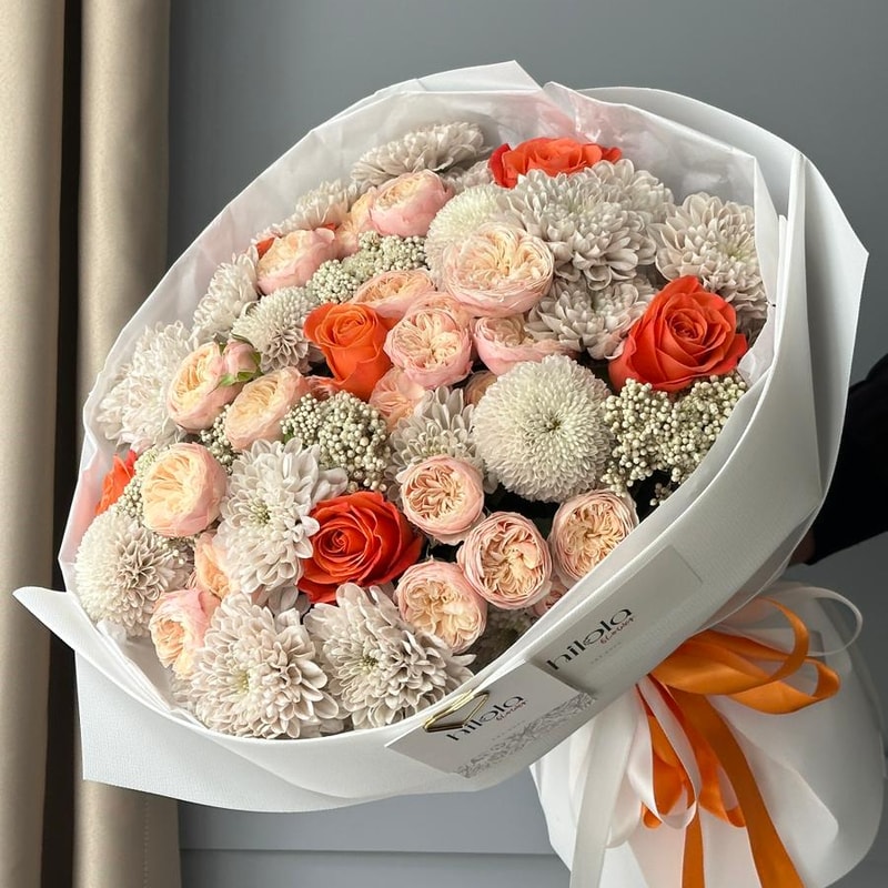 Royal Blush Gülleri, Ekvador Gülleri & Altaj Krizantemler – Autumn Grace