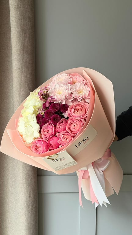 Ortanca, Silva Pink ve Altaj Krizantem – Soft Pastel