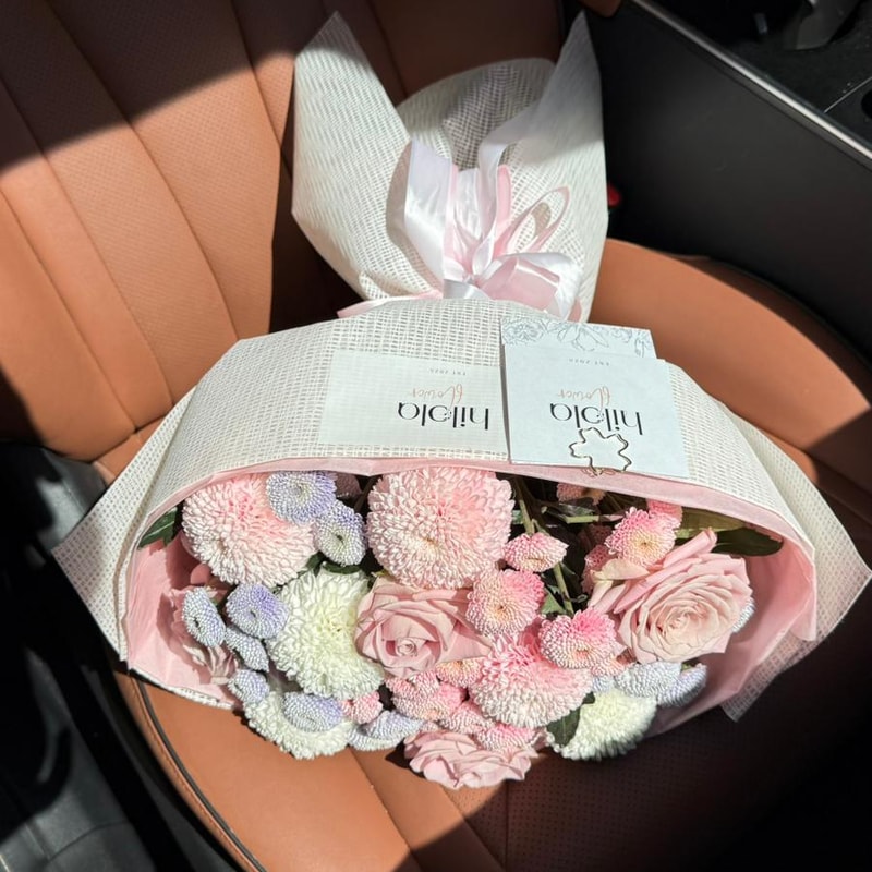 Krizantem ve Sweet Menta Gül – Kadife Düş