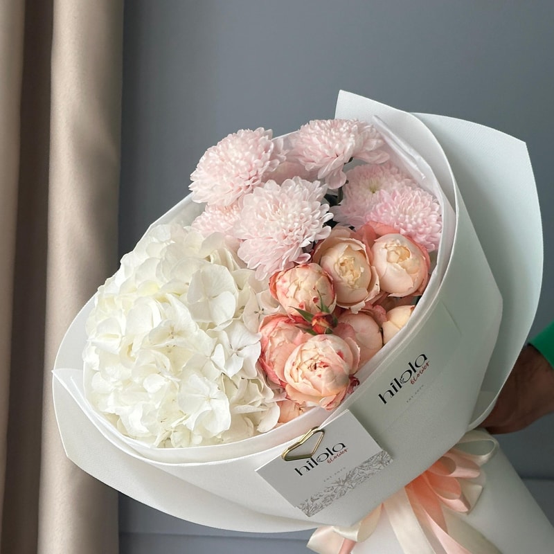 Princess Suki Gülleri, Krizantem ve Ortanca – Pembe Zarafet