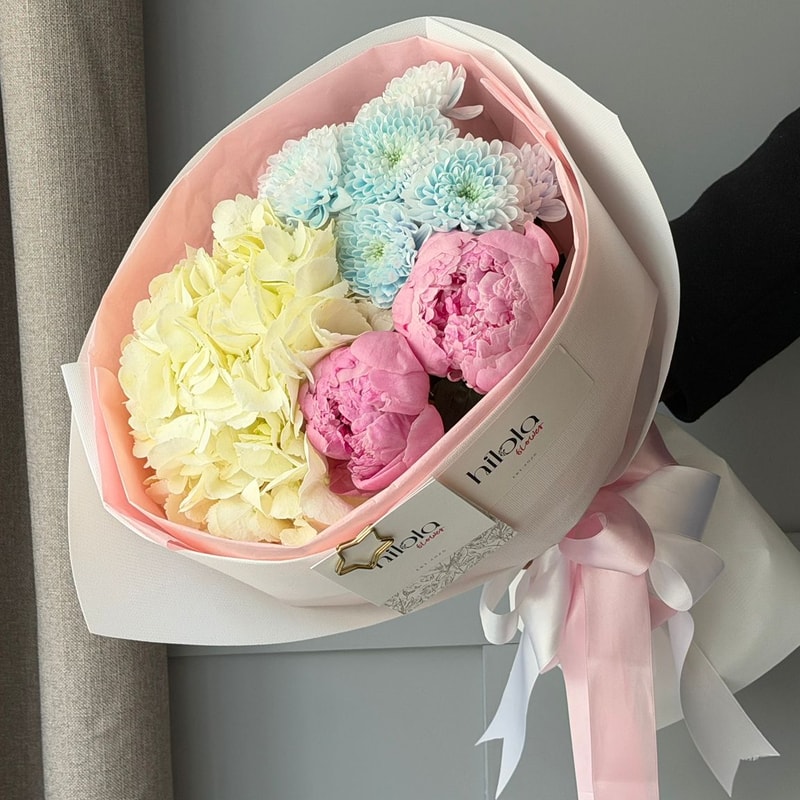 Şakayık, Ortanca ve Altaj Krizantemler – Cloud Whisper