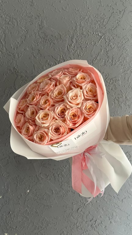 21 Adet Shimer Ekvador Gülü – Pembe Zarafet