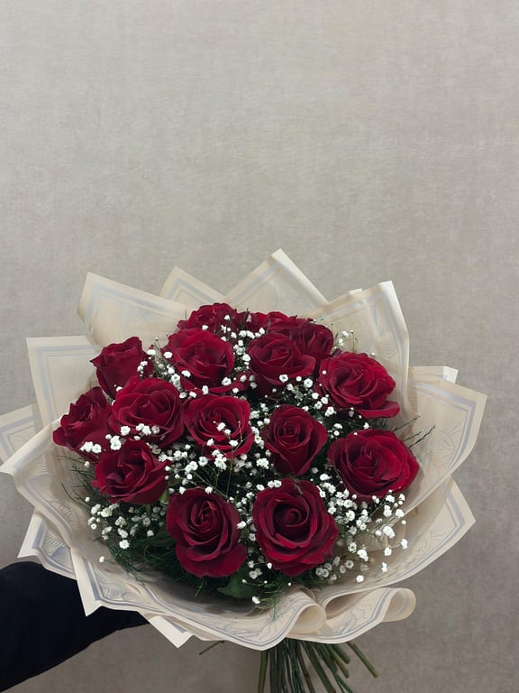 11 Kırmızı Gül & Papatya Buketi