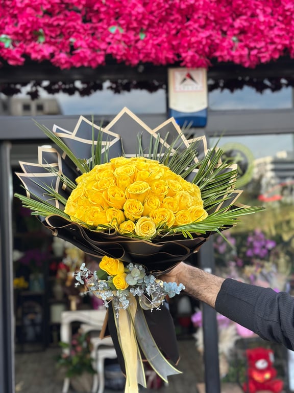 41 Sarı Gül Buketi